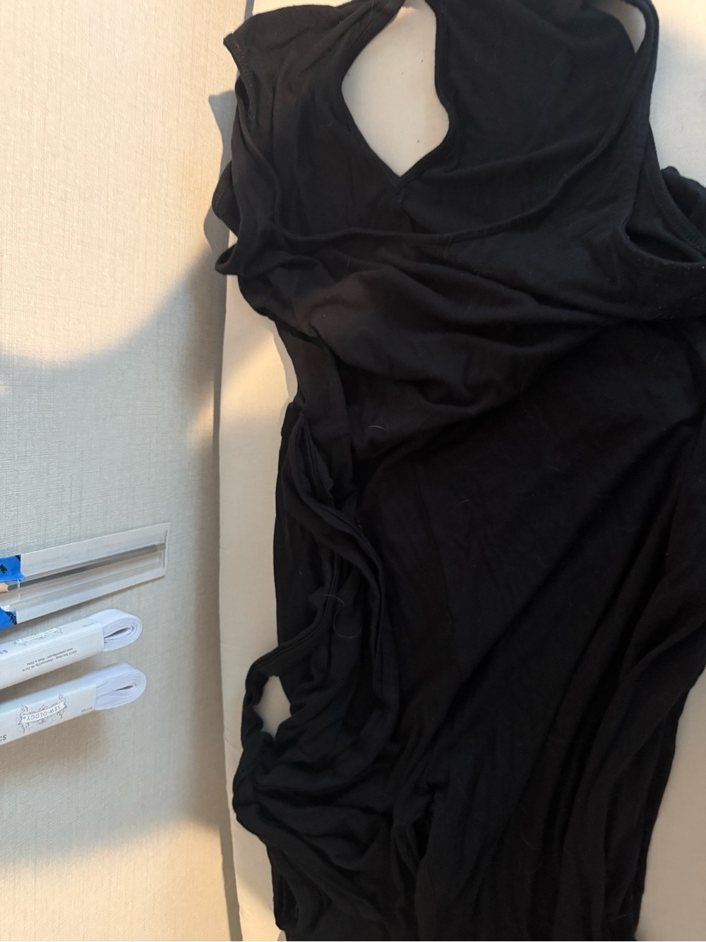 Old Navy Black Mini Dress with Keyhole Neckline